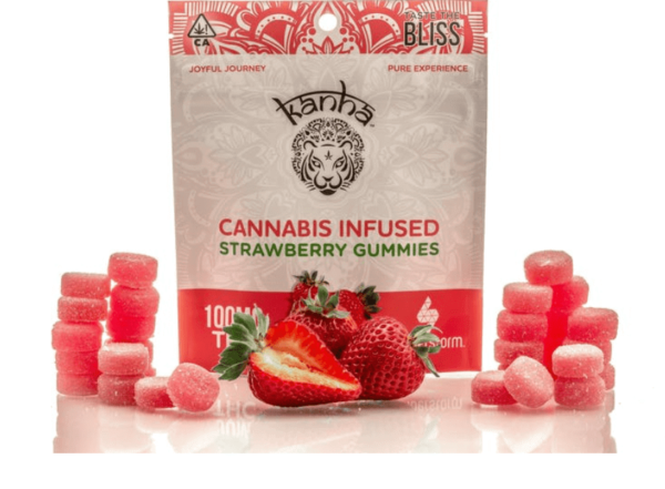 Kanha Strawberry Cannabis Gummies UK