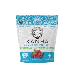 Kanha Blue Raspberry Cannabis Gummies